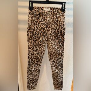 Frame Cheetah Le high skinny jeans 25